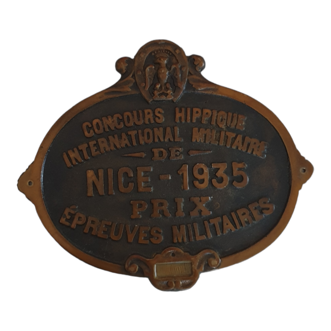 CHEVAUX PLAQUE CONCOURS HIPPIQUE 4éme Prix Tournoi